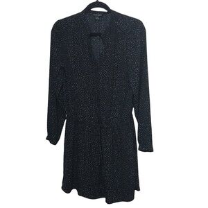 Hilary Radley Black Polka Dot Dress